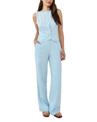 Boatneck Seamed Vest