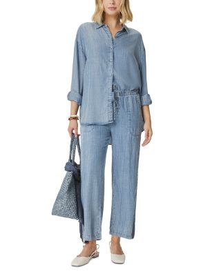 Indigo Chambray Button Down Shirt