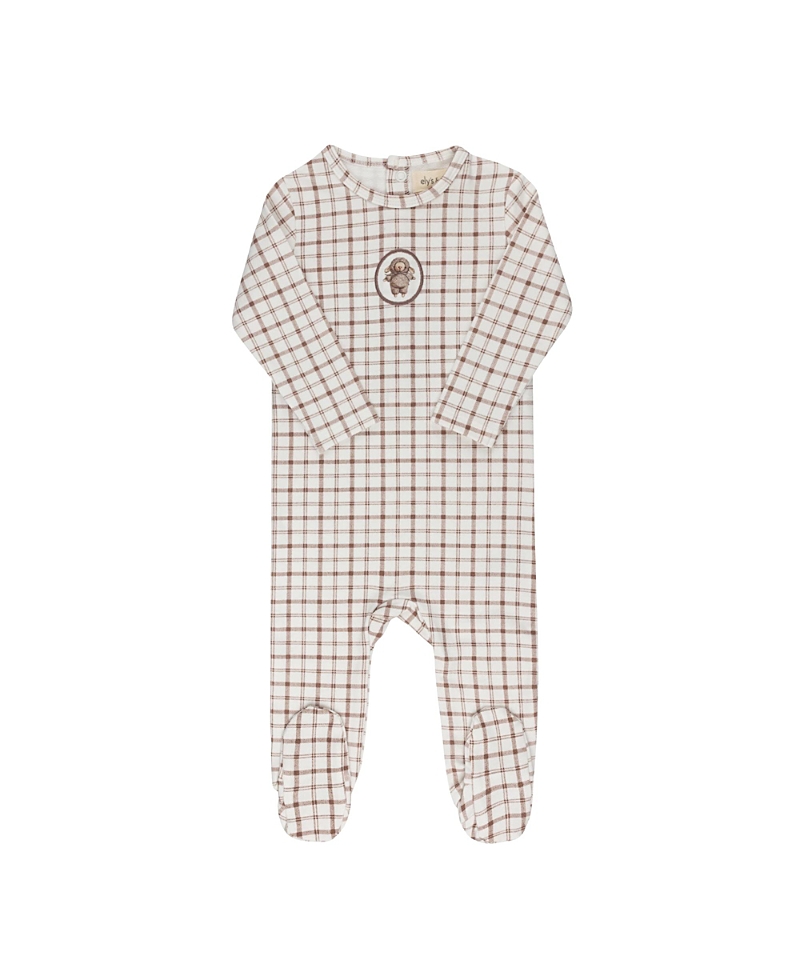 Ely's & Co. Unisex Modal French Terry Plaid Sheep Collection Footie - Baby