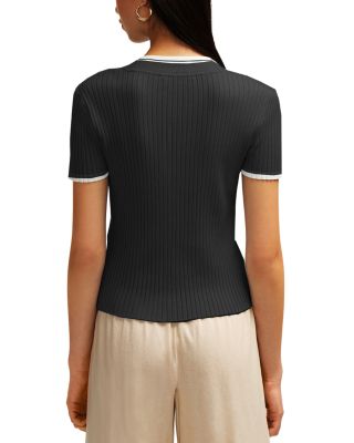 Short Sleeve Cardigan Sweater 