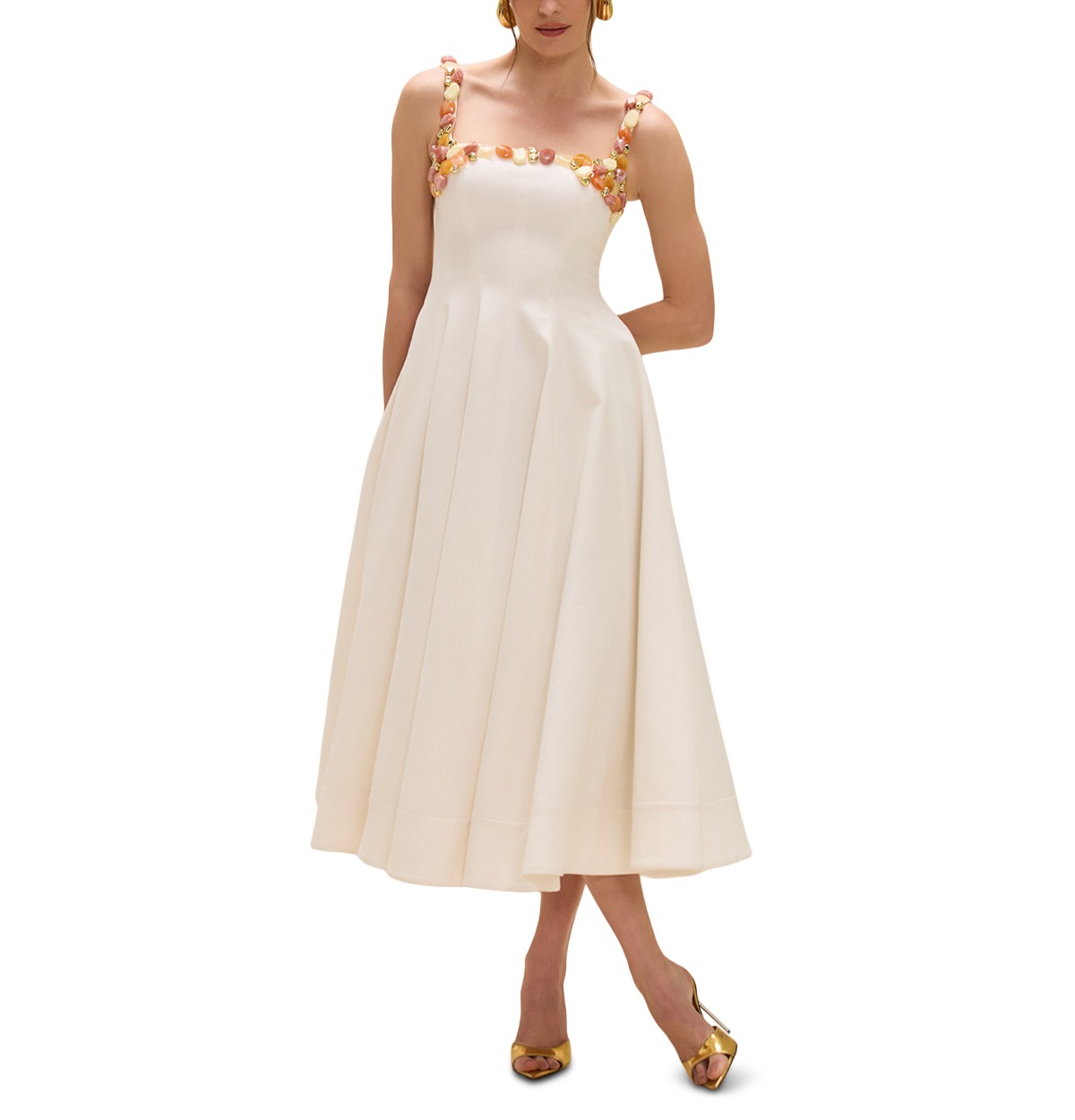 Gabriela Embellished Midi Dress