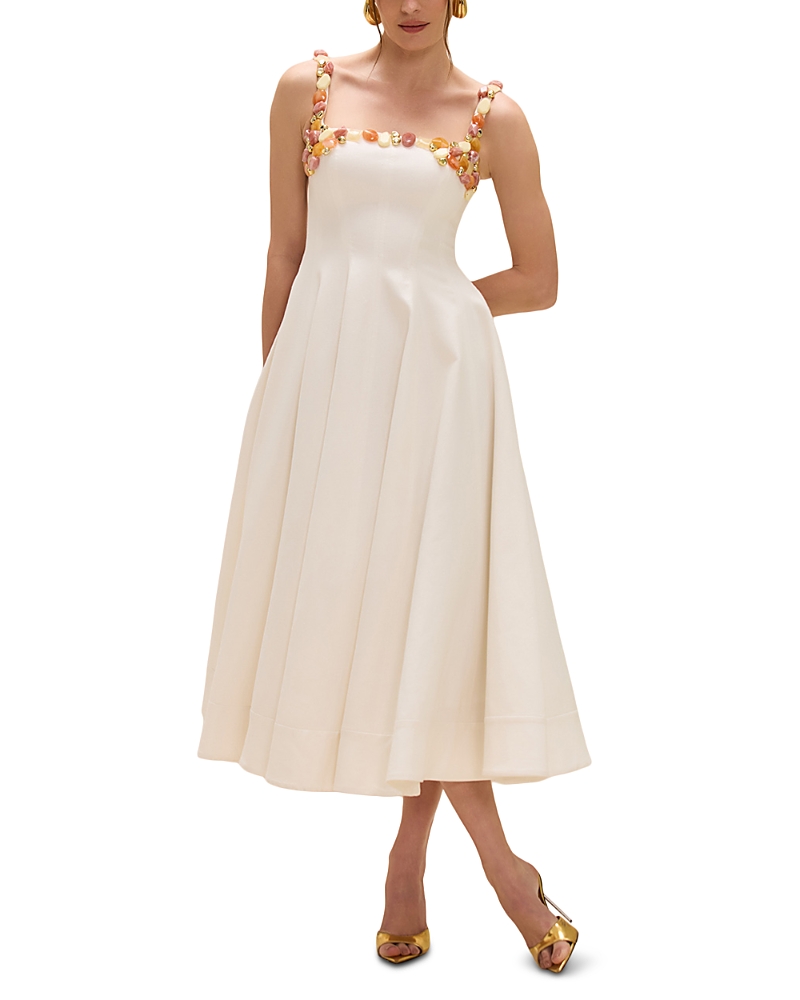 PatBO Gabriela Embellished Midi Dress