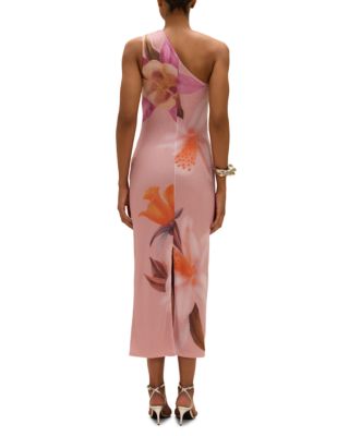 Sirena Embellished One Shoulder Dress