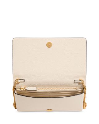 VLogo Signature Grainy Leather Wallet On A Chain 