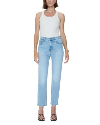 Bri High Rise Slim Straight Ankle Jeans in Day Off