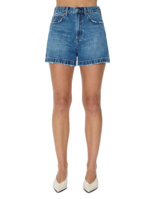 Saige High Rise A Line Denim Shorts