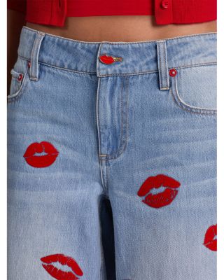 Amazing Low Rise Baggy Jeans in Denver Bright Blue