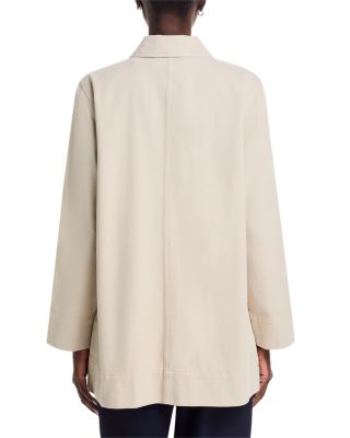 Garment Dyed Utility Classic Collar Long Jacket