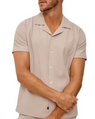 Amalfi Khaki Check Seersucker Shirt