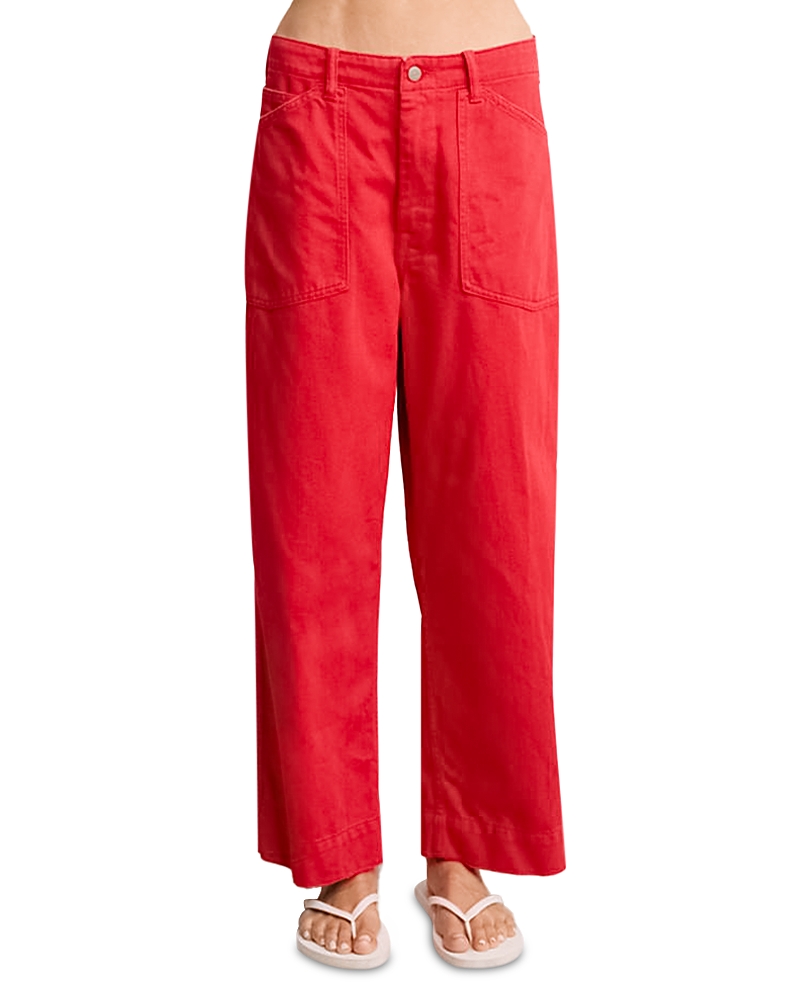 Denimist Georgia High Rise Work Jeans in Nantucket Red