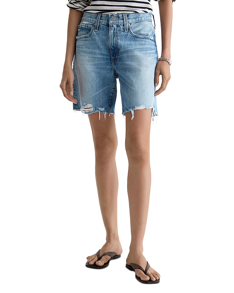 Ag Ex Boyfriend Denim Bermuda Shorts in Sierra Meadow