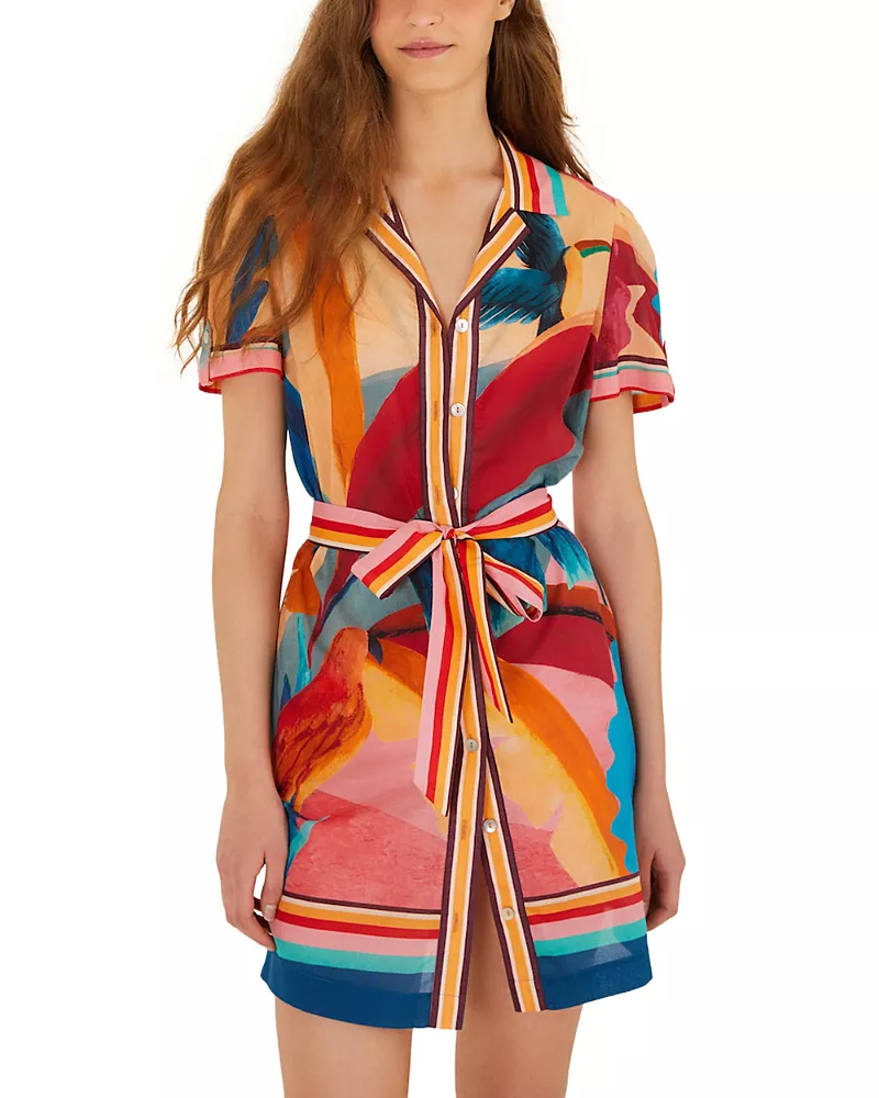 Farm Rio Atlantic Rain Forest Mini Dress