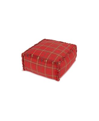 Tartan Handloom Pouf