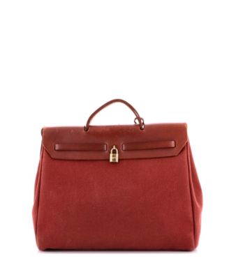 39 Herbag Zip Leather and Toile