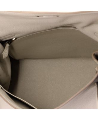 Kelly 28 Handbag Light Togo with Palladium Hardware