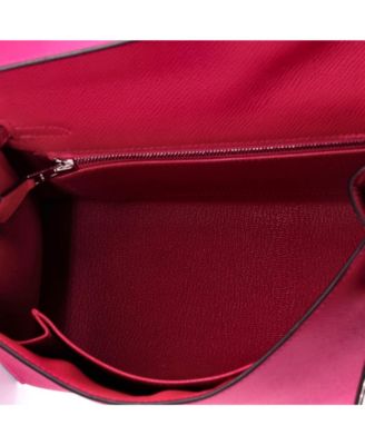 Kelly 25 Handbag Pink Epsom with Palladium Hardware