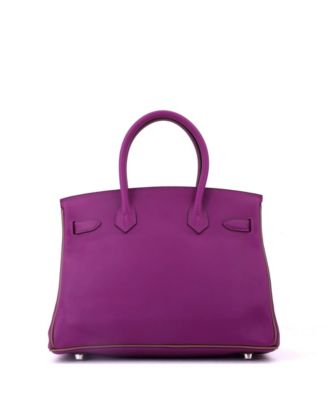 Birkin 30 Handbag Bicolor Swift with Palladium Hardware