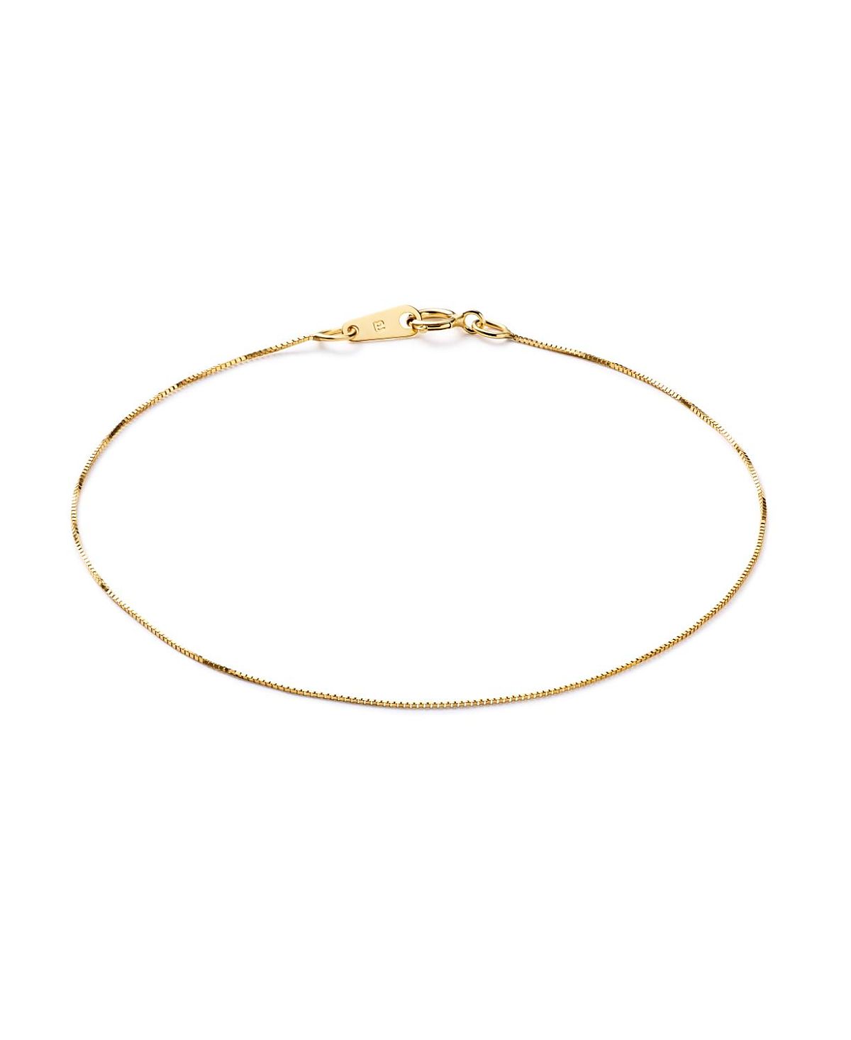 Ana Luisa Solid Yellow Gold Mini Box Chain Bracelet