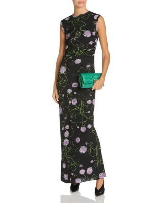 Mesh Twisted Floral Dress