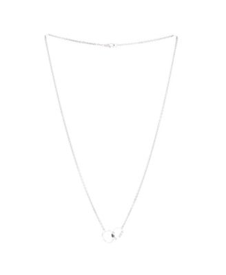  Love Interlocking Necklace 18K White Gold, 17.25"