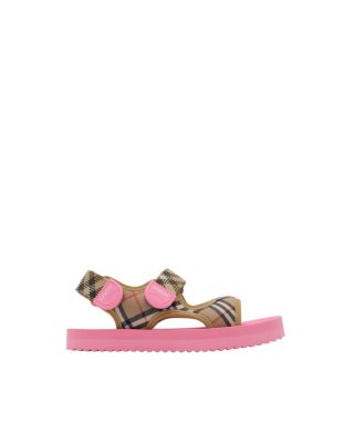 Unisex Check Sandals - Toddler, Little Kid