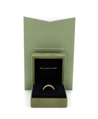  Small Perlee Sweet Clovers Ring 18K Rose Gold and Diamonds