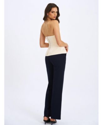  Yanin Low-Rise Straight Leg Pants