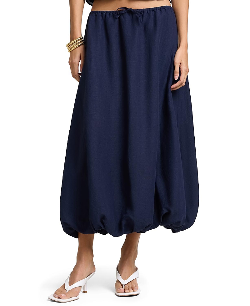 Onia Air Linen Bubble Maxi Skirt