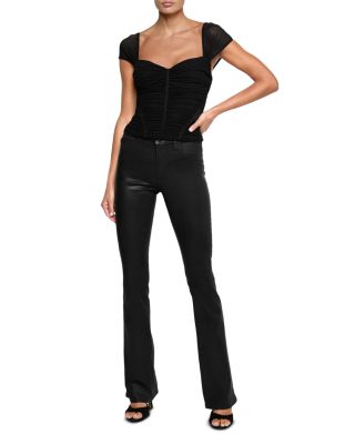 Asuka Shirred Mesh Top