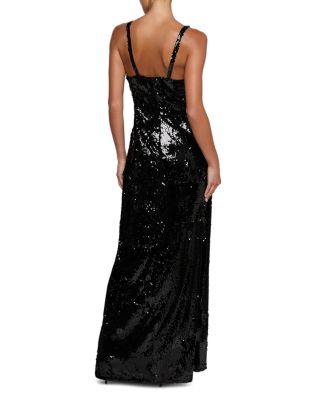 Sayla Bias Cut Embellished Maxi Dress