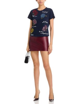 Embellished Flower Tee