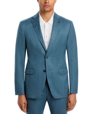Dusty Green Solid Suit Jacket