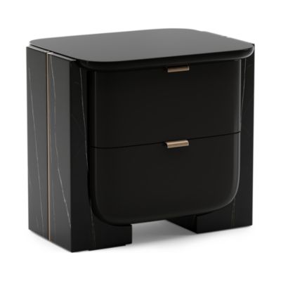 Overlap Small Nightstand, Dark