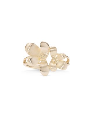 Anya Flower Open Bangle Bracelet