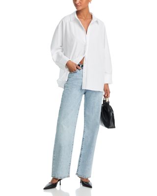 Sofie Relaxed Straight Leg Jeans in Blue