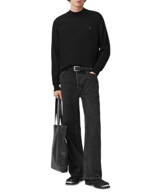 Kilburn Wool & Nylon Regular Fit Mock Neck Sweater
