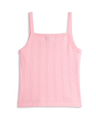 Girls' Cutaway Pointelle Tank Top, Little Kid, Big Kid - Exclusive 