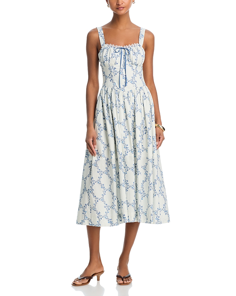 Moon River Corset Midi Dress