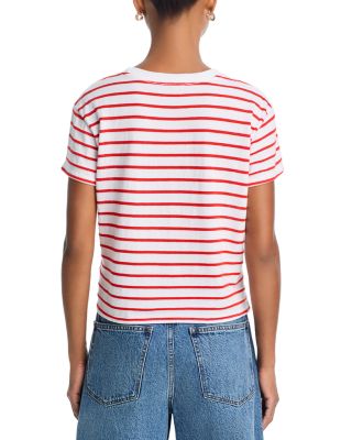 Stripe Boxy Crewneck Tee