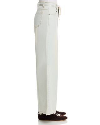Salt Wash Stretch Denim Wide Leg Pants