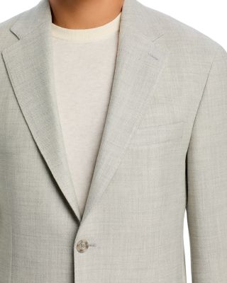 Wool Pique Jersey Slim Fit Unstructured Sport Coat