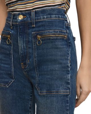 Beverly High Rise Skinny Fare Leg Jeans in City Lights