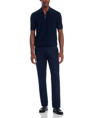 Chevron Quarter-Zip Sweater Polo