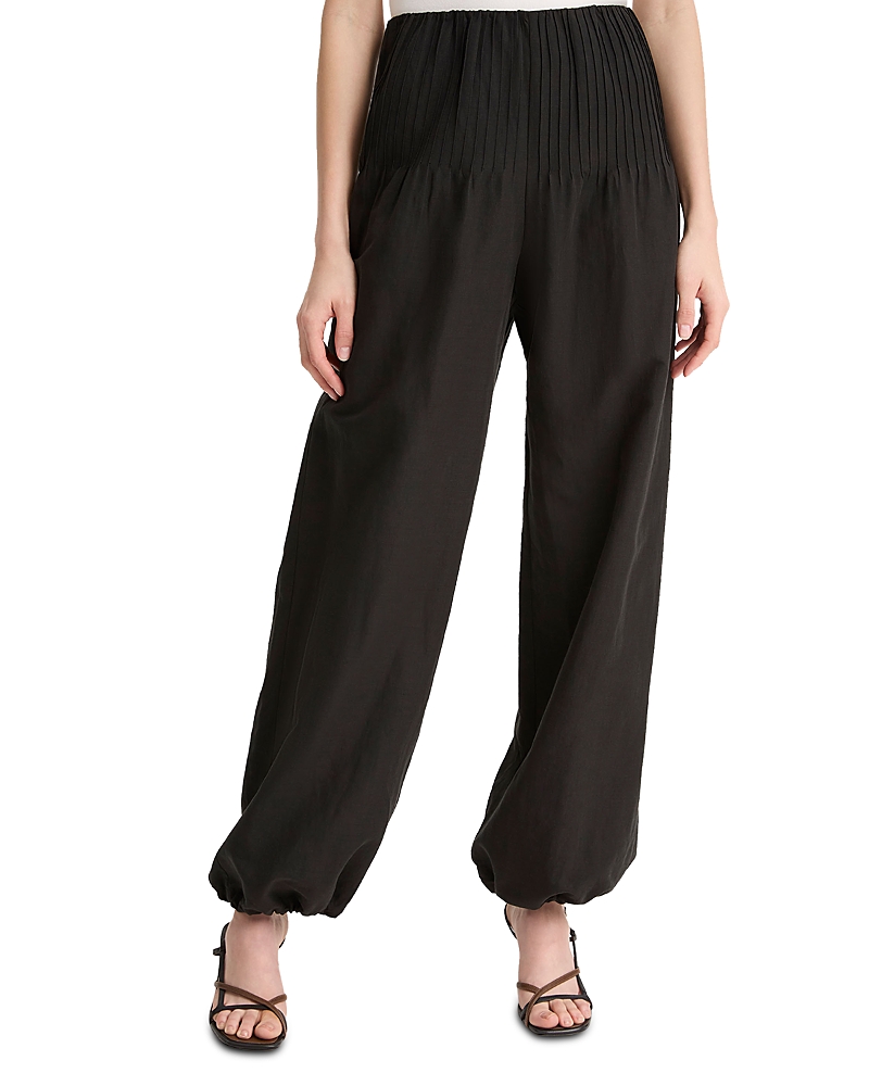 Vince High Waist Pintuck Pants