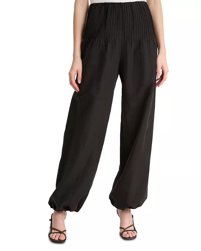 Vince High Waist Pintuck Pants