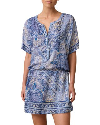 Lauren Short Sleeve Shirt Dress Swim Cover-Up