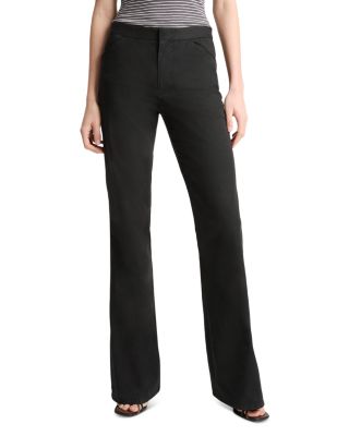 Stretch Cotton Flare Pants