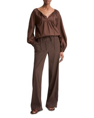 Drawstring Mid Rise Pants