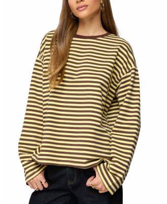 Jodie Oversized Striped Long Sleeve Top