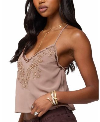 Sorina Embellished V Neck Top